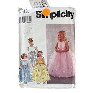 Y2K Simplicity 9147 Sewing Pattern Sizes 6 7 8 Childs Dress Jacket Classic UNCUT